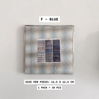 da-Mira Japanese Yarn Dyed Cotton Fabric Bundle for Patchwork (30pcs/pack)