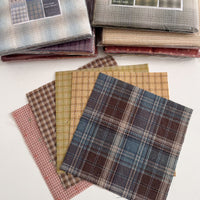 da-Mira Japanese Yarn Dyed Cotton Fabric Bundle for Patchwork (30pcs/pack)