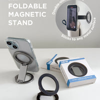 Brom Foldable Magnetic Phone Stand/Holder (Double-sided Magnet)