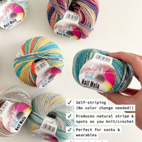 Diana Collection Naif Mela Spray Paint Yarn/Self-Striping Yarn - PREORDER