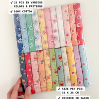 Happy Message 30s Japanese Fabric Pack