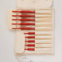 Tulip Etimo Red Crochet Hook + Canvas Case Bundle