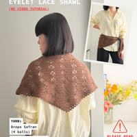 Eyelet Lace Shawl: Yarn & Free Pattern Package