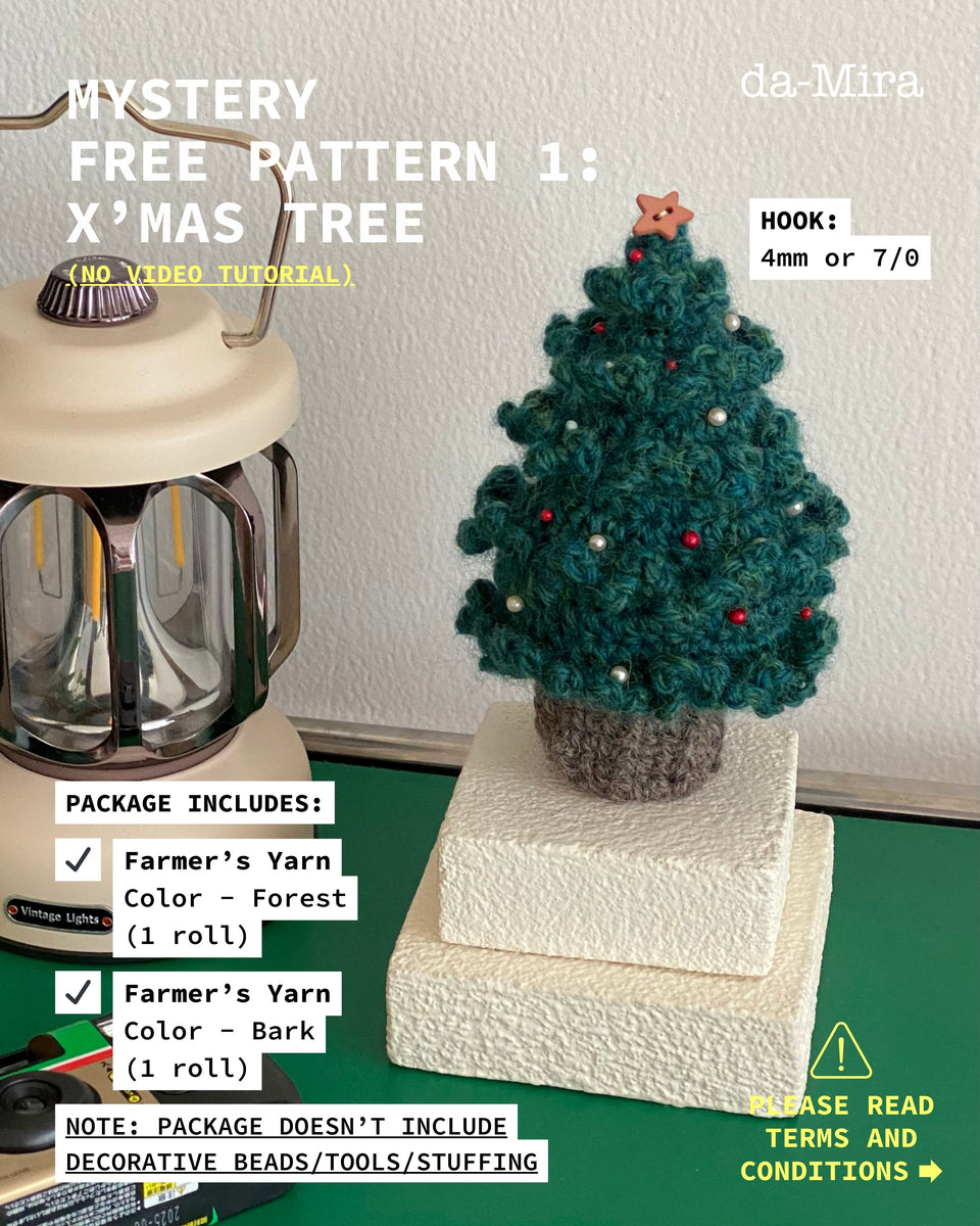 Mini Christmas Tree: Yarn & Free Pattern Package – da-Mira