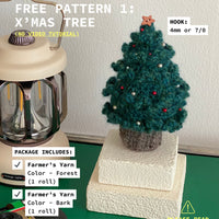 Mini Christmas Tree: Yarn & Free Pattern Package