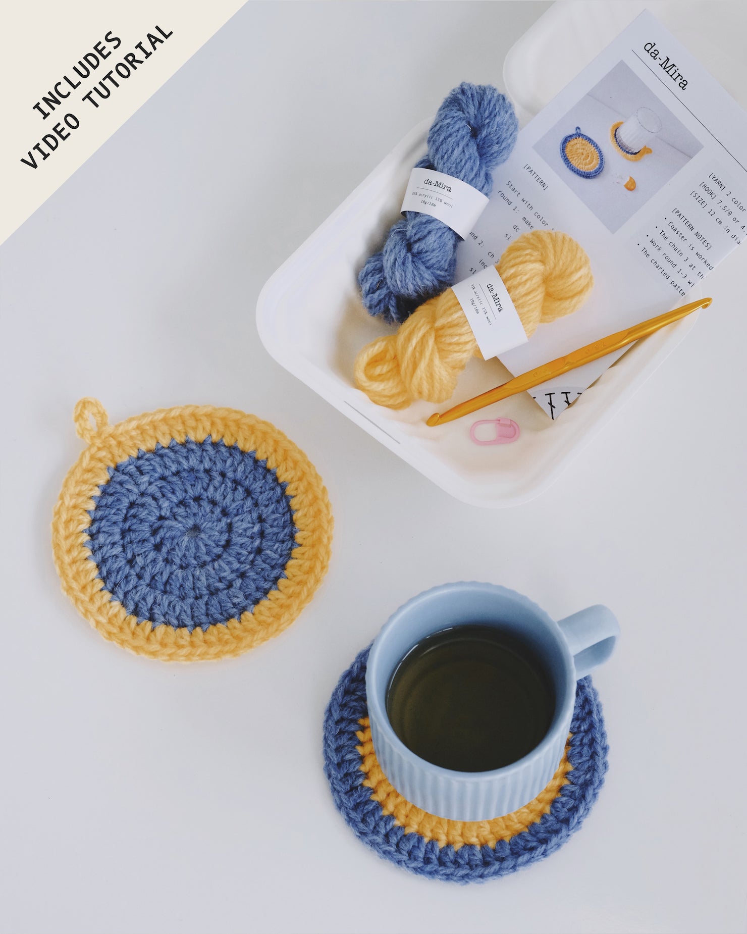 Coffee Cup Stitch Stoppers Knitting Needles Point Protectors