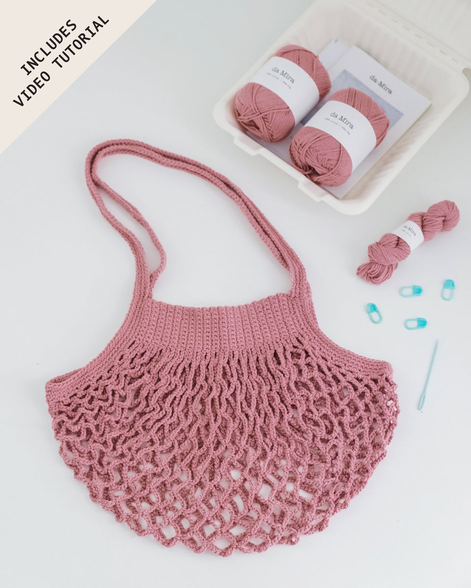 Diy crochet market online bag