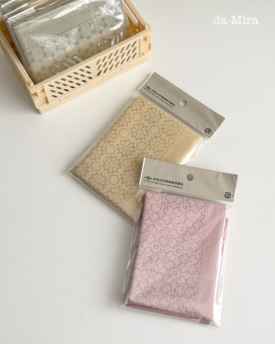 Pre-printed Olympus Sashiko Fabric/Cloth