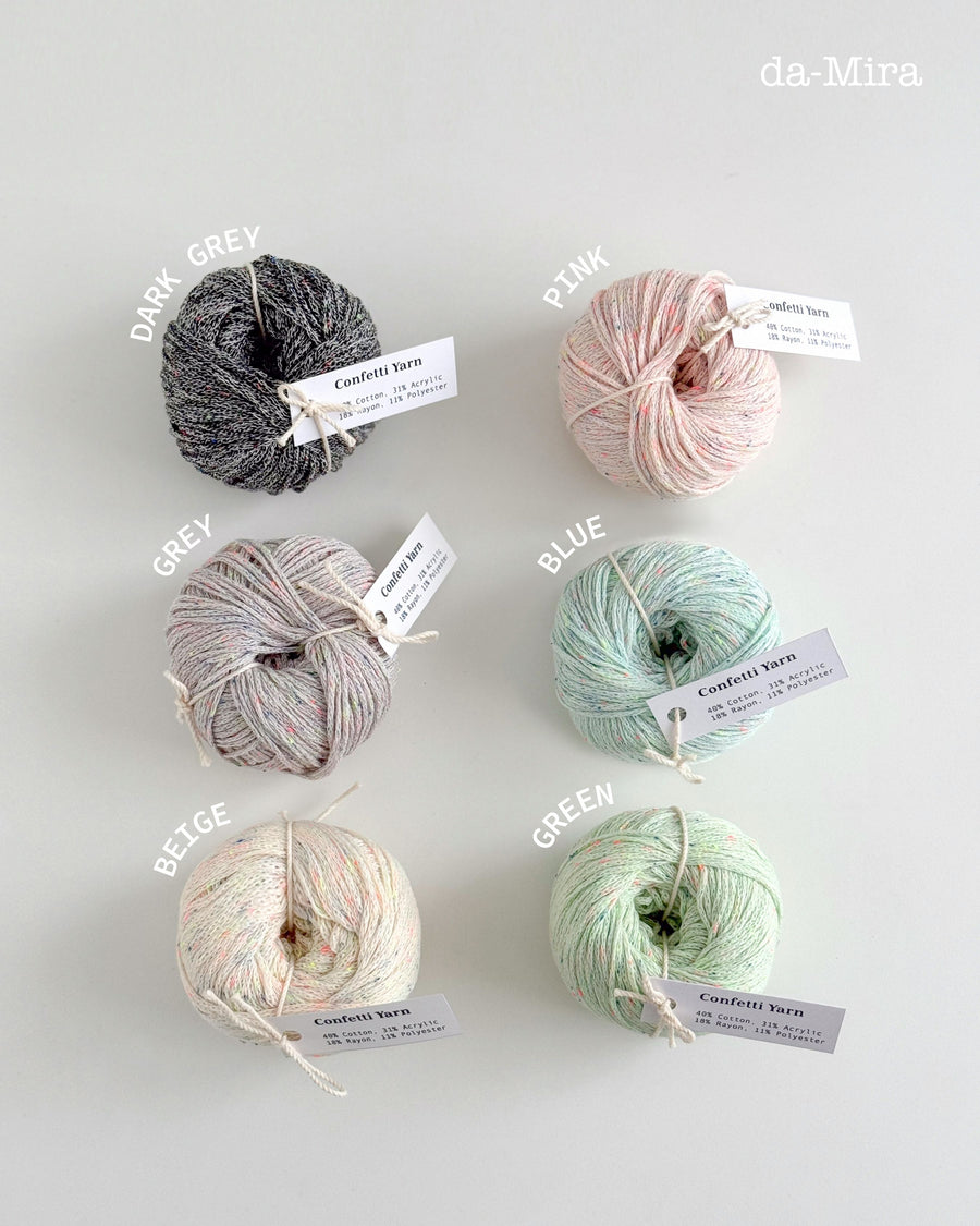 Confetti Bucket Hat Yarn + Pattern Package - PREORDER