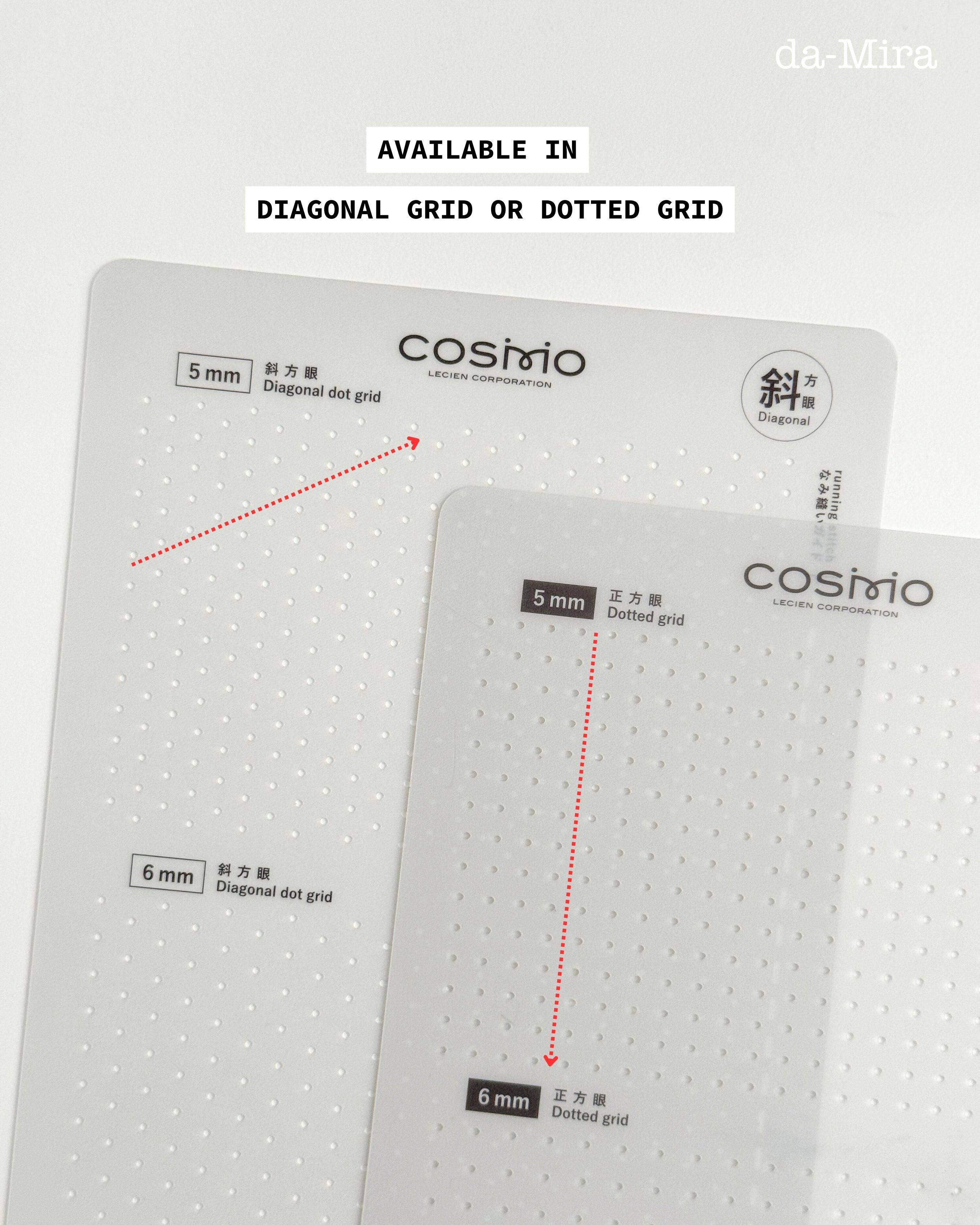 Grid Cosmo Triples Cosmo Sashiko Dotted/Diagonal Grid Template – da-Mira