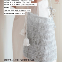 Free Metallic Vertical Net Bag Pattern + Metallic PlayCode Yarn [Bundle]