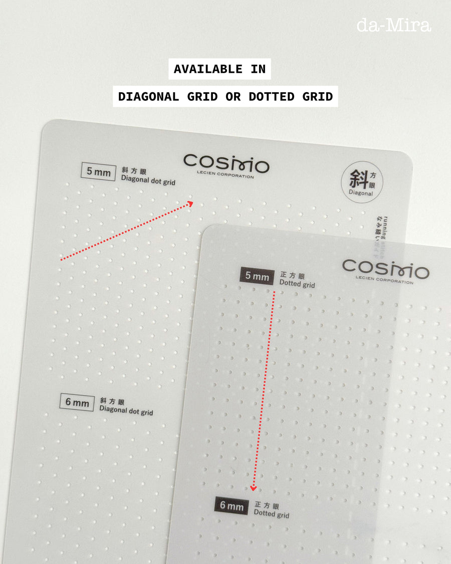 Cosmo Sashiko Dotted/Diagonal Grid Template