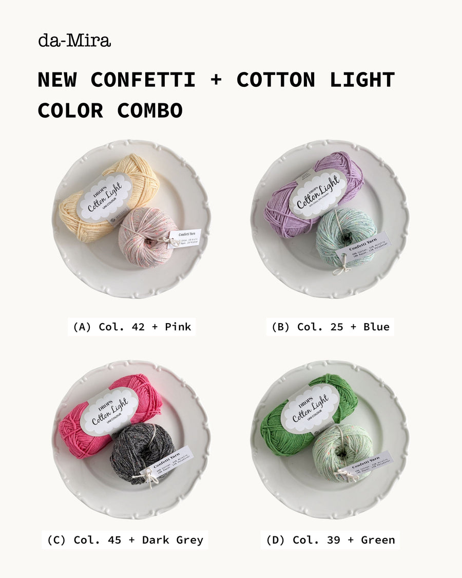 Confetti Bucket Hat Yarn + Pattern Package - PREORDER
