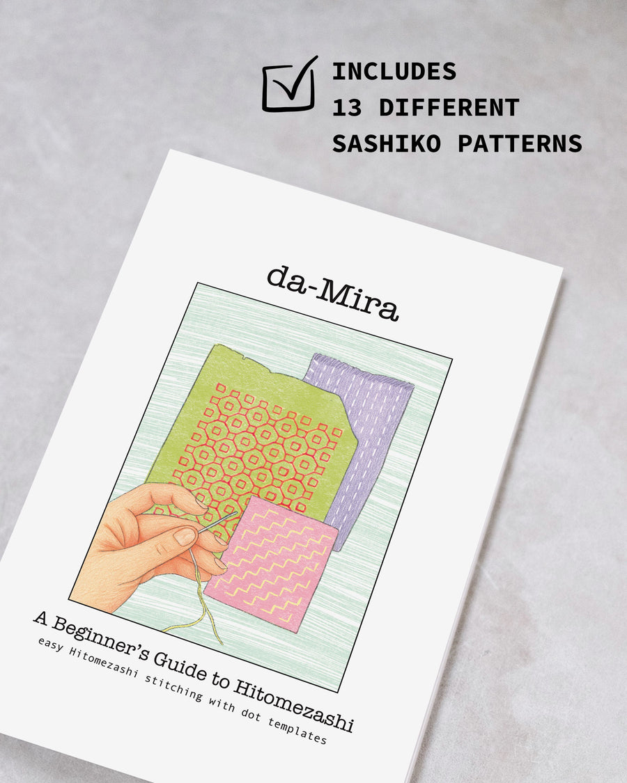 A Beginner's Guide to Hitomezashi Sashiko Handbook