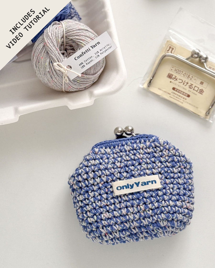 Confetti Clasp Purse [DIGITAL PATTERN + VIDEO TUTORIAL]