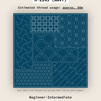 CHIYOGAMI - Olympus Combined Sashiko Patterns Sashiko Cloth