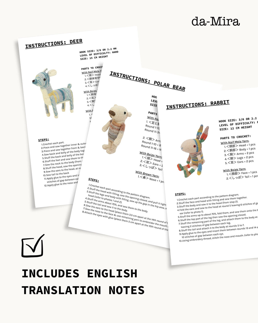 Japanese Spray Paint Animal Amigurumi Kit