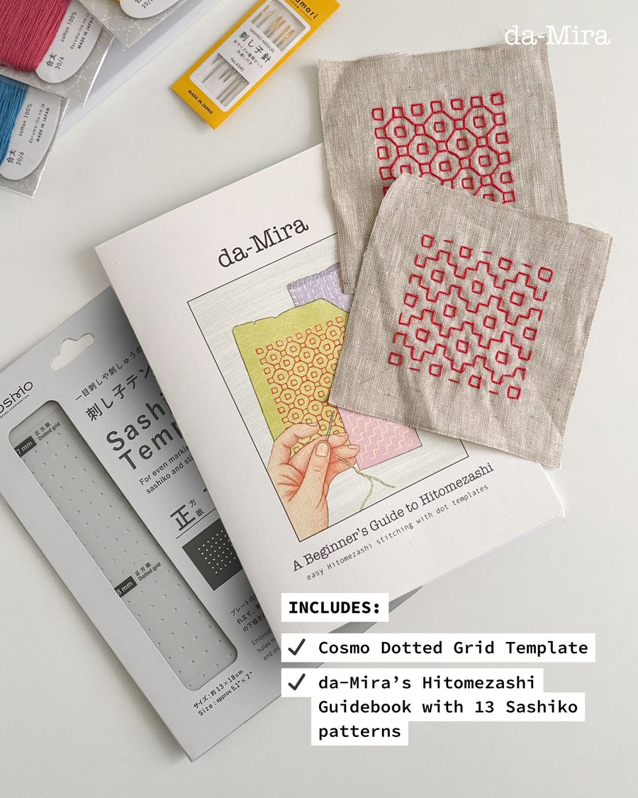 Hitomezashi Sashiko Embroidery Starter Kit