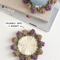 Hamanaka Japanese Flower Bouquet Coaster Crochet Kit