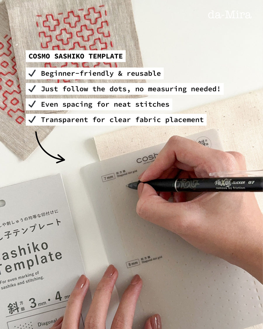 Hitomezashi Sashiko Embroidery Starter Kit