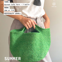 FREE SUMMER MIDI BAG PATTERN + CAFE YARN [BUNDLE]