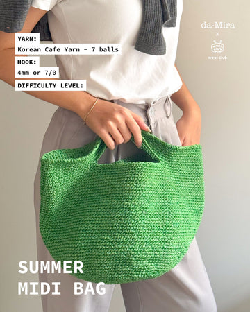 FREE SUMMER MIDI BAG PATTERN + CAFE YARN [BUNDLE]