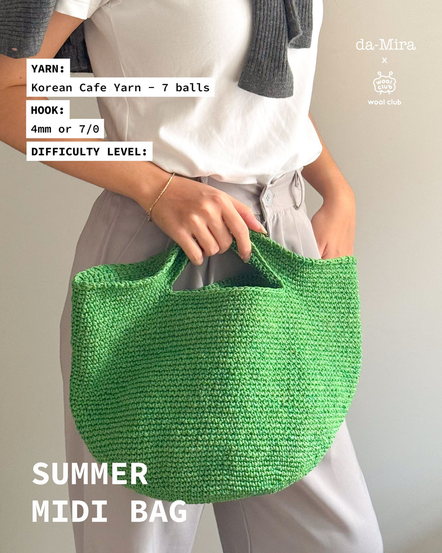 FREE SUMMER MIDI BAG PATTERN + CAFE YARN [BUNDLE]