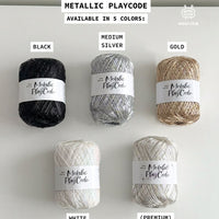 Free Star Glitter Net Bag Pattern + Metallic PlayCode Yarn [Bundle]