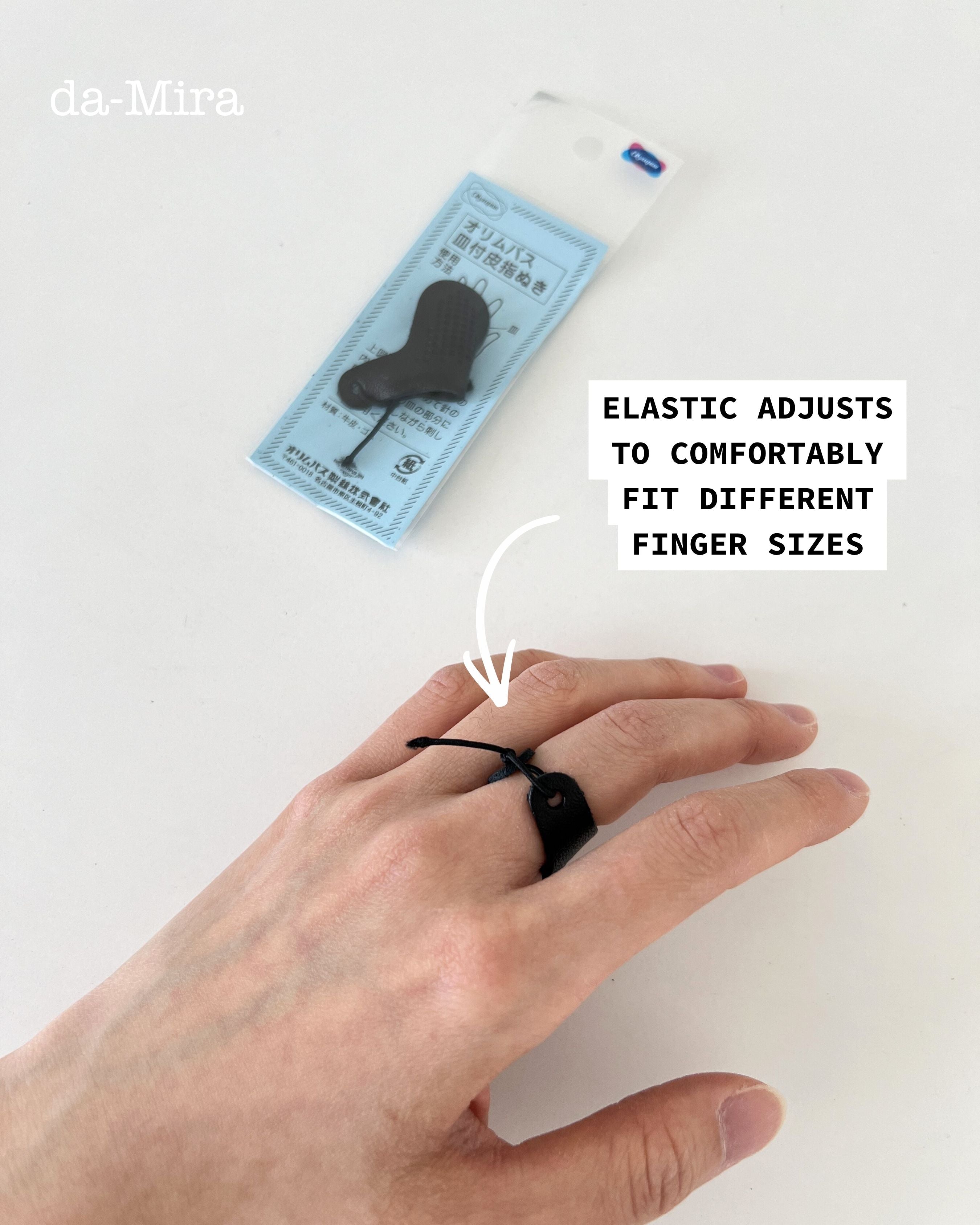 Olympus Padded Leather Thimble (Middle Finger Type) – da-Mira