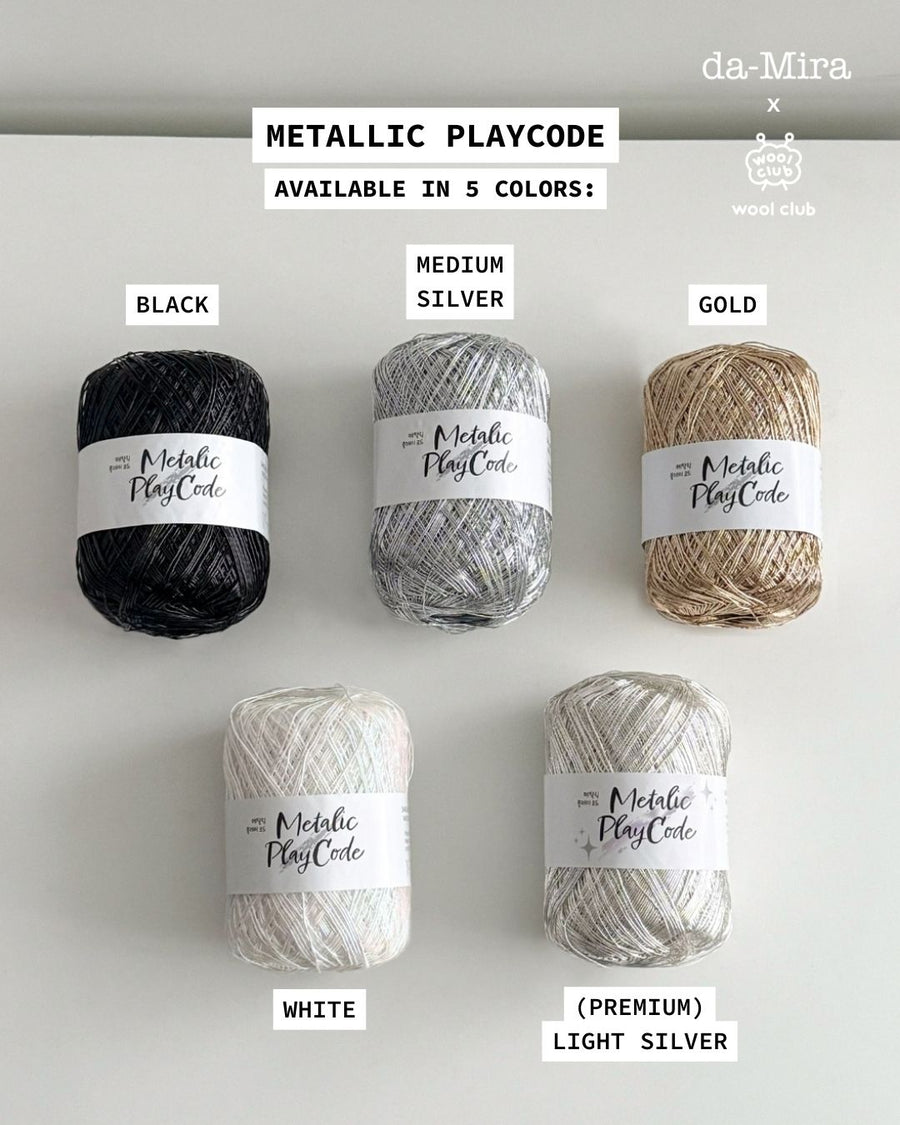 Free Metallic Vertical Net Bag Pattern + Metallic PlayCode Yarn [Bundle]