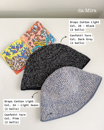 Confetti Bucket Hat Yarn + Pattern Package - PREORDER