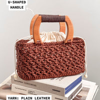 Leather Bucket Bag: Yarn & Pattern Package [PREORDER]