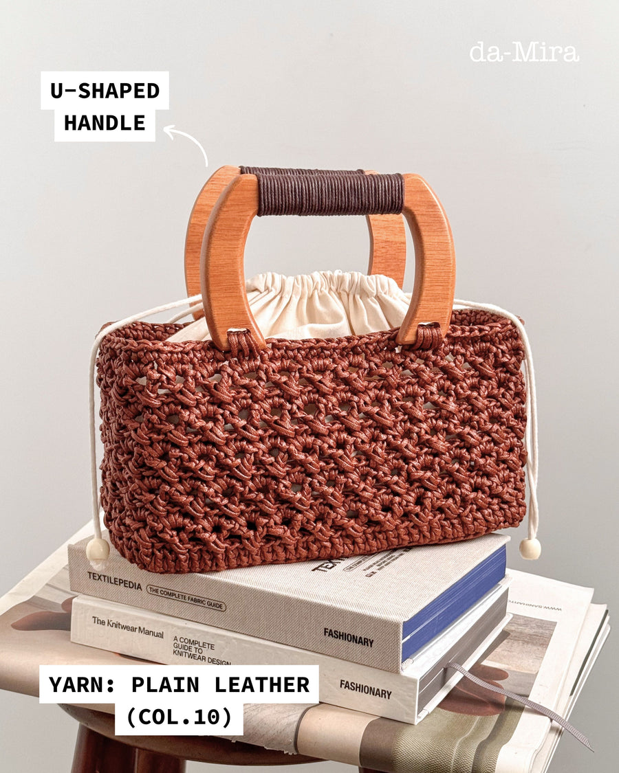 Leather Bucket Bag: Yarn & Pattern Package [PREORDER]