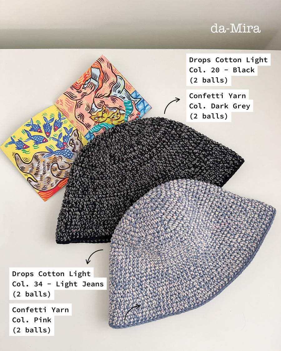 Confetti Bucket Hat [DIGITAL PATTERN]