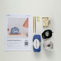 DIY Crochet Kit - Confetti Clasp Purse (PREORDER)