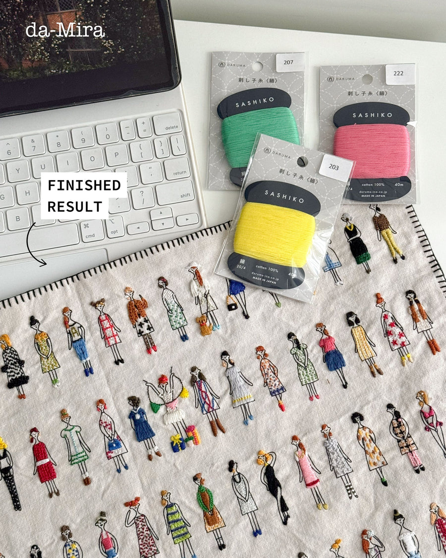 100 Ladies Embroidery Cloth