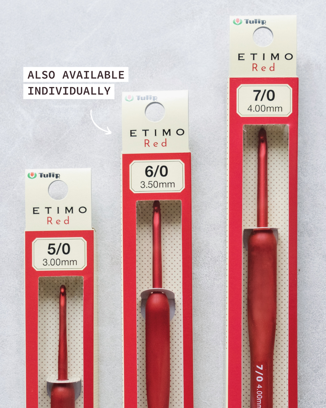 トップス the red thread mesh hook tops Tulip Etimo Red Crochet Hook + Canvas Case Bundle – da-Mira