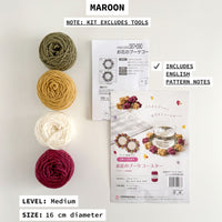 Hamanaka Japanese Flower Bouquet Coaster Crochet Kit