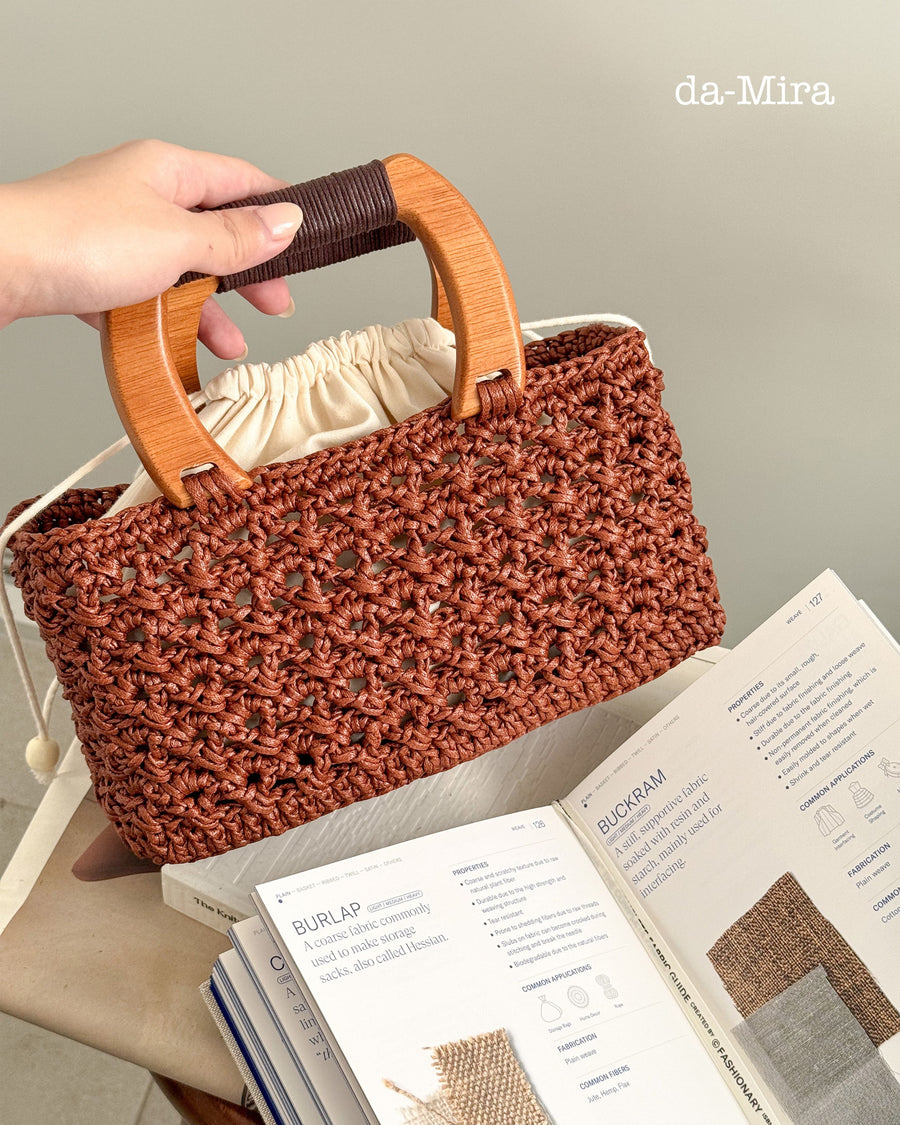 Leather Bucket Bag: Yarn & Pattern Package [PREORDER]