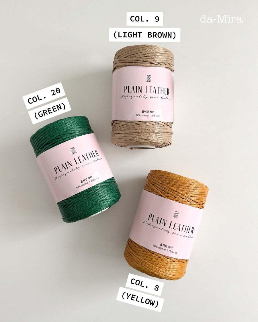 Plain Leather Yarn (1 ball) - [PREORDER]