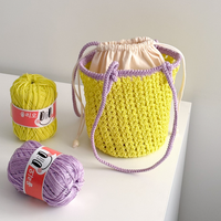 DIY Heart Bucket Bag Crochet Kit