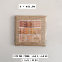 da-Mira Japanese Yarn Dyed Cotton Fabric Bundle for Patchwork (30pcs/pack)