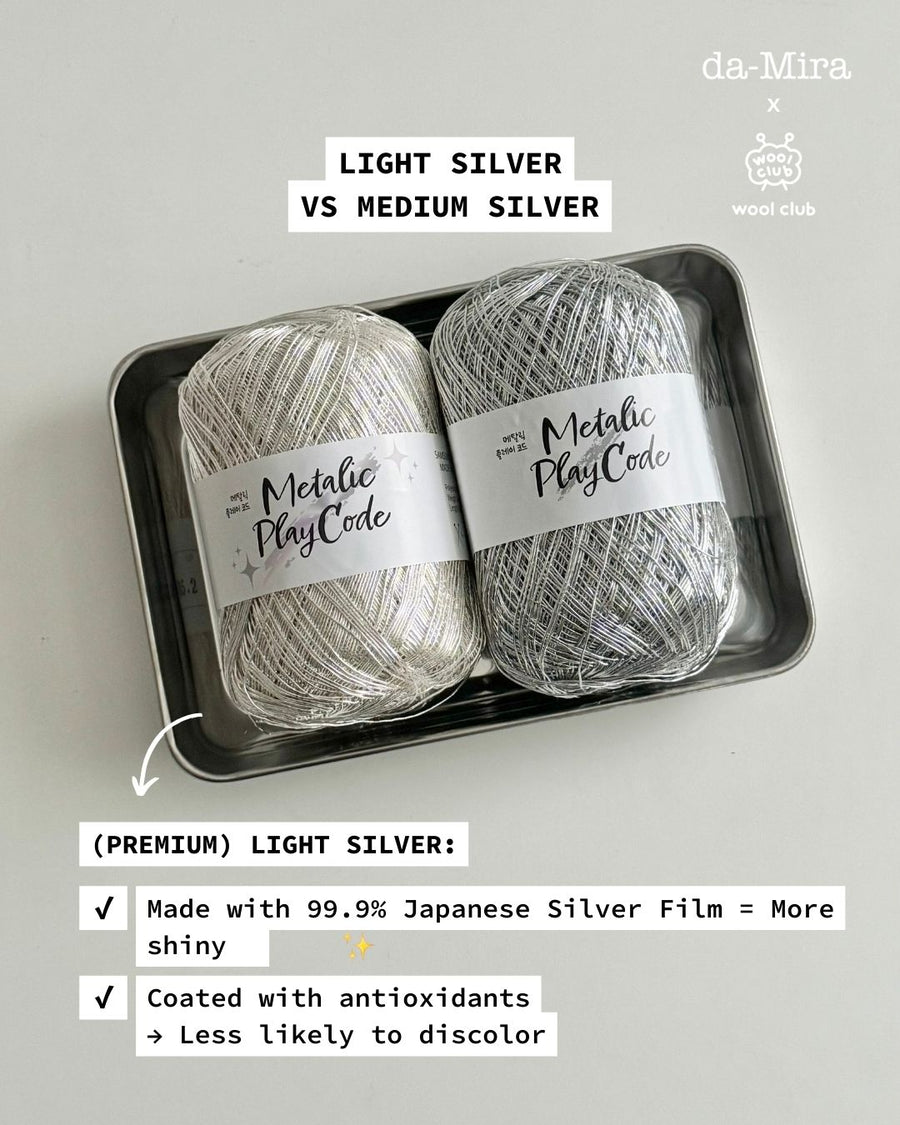 Free Metallic Vertical Net Bag Pattern + Metallic PlayCode Yarn [Bundle]