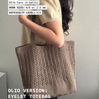 Olio Version: Eyelet Tote Bag [DIGITAL PATTERN]