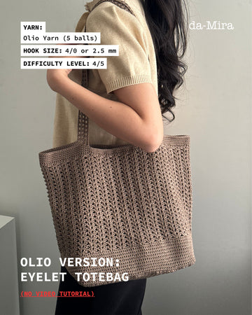Olio Version: Eyelet Tote Bag [DIGITAL PATTERN]