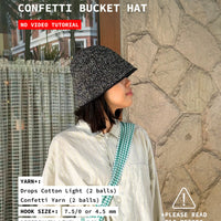 Confetti Bucket Hat [DIGITAL PATTERN]