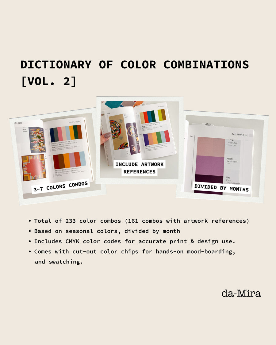 Colors 洋書 Japanese Dictionary of Color Combination Book by Sanzo Wada (Vol