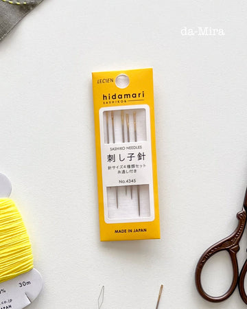 Lecien Hidamari Assorted Sashiko Needle (a set of 6)