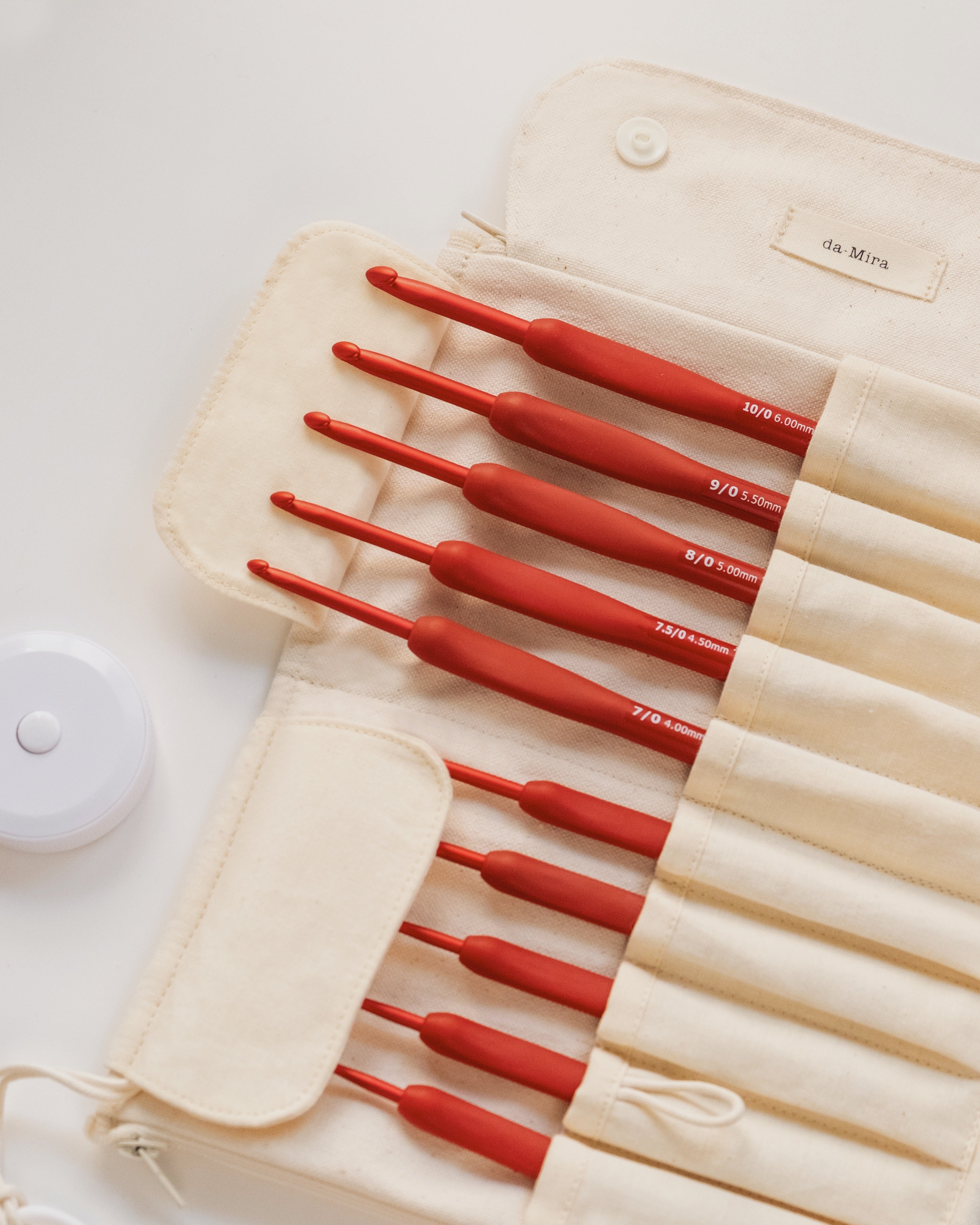 Tulip Etimo Red Crochet Hook + Canvas Case Bundle – da-Mira