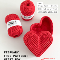 Free Heart Box Pattern + Bridge Yarn [Bundle]